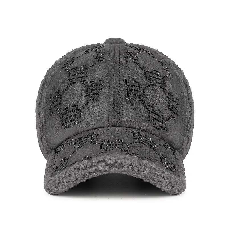 Winter Wool Cap with Velvet Texture and Adjustable Strap - Image 11