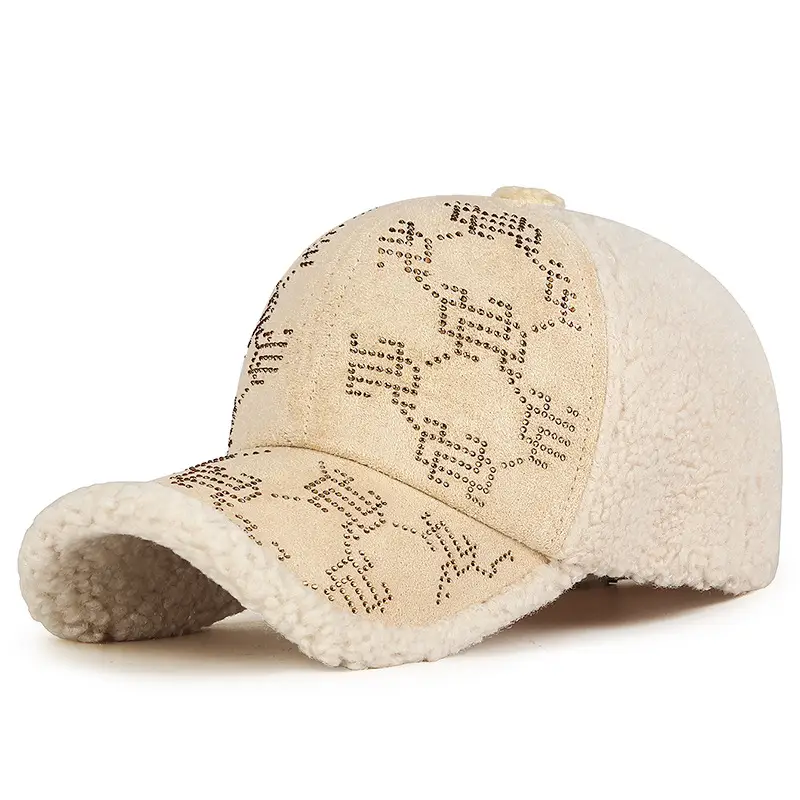 Winter Wool Cap with Velvet Texture and Adjustable Strap - Image 7