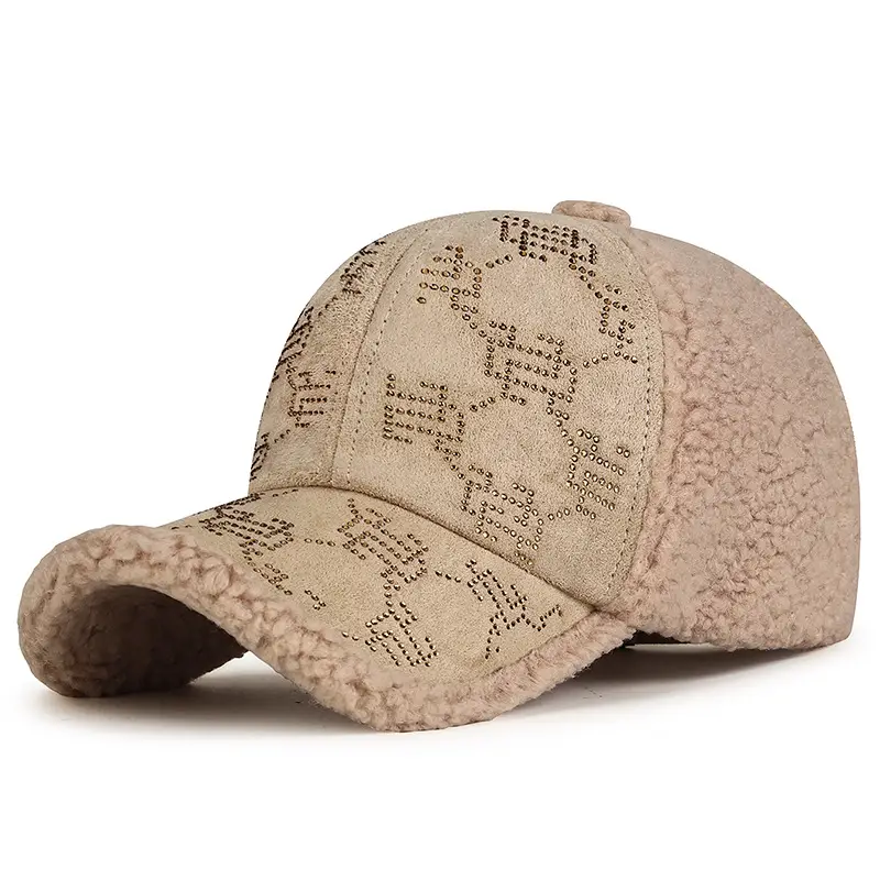 Winter Wool Cap with Velvet Texture and Adjustable Strap - Image 8