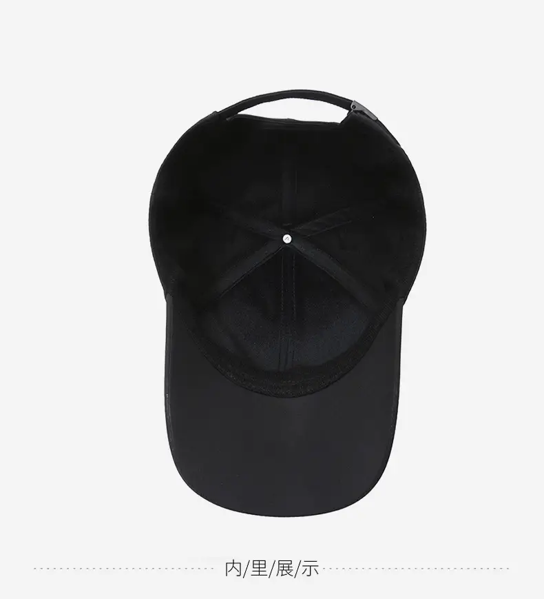 Men's Black Korean Baseball Cap Middle-aged Outdoor Sunshade Cap — feature 13