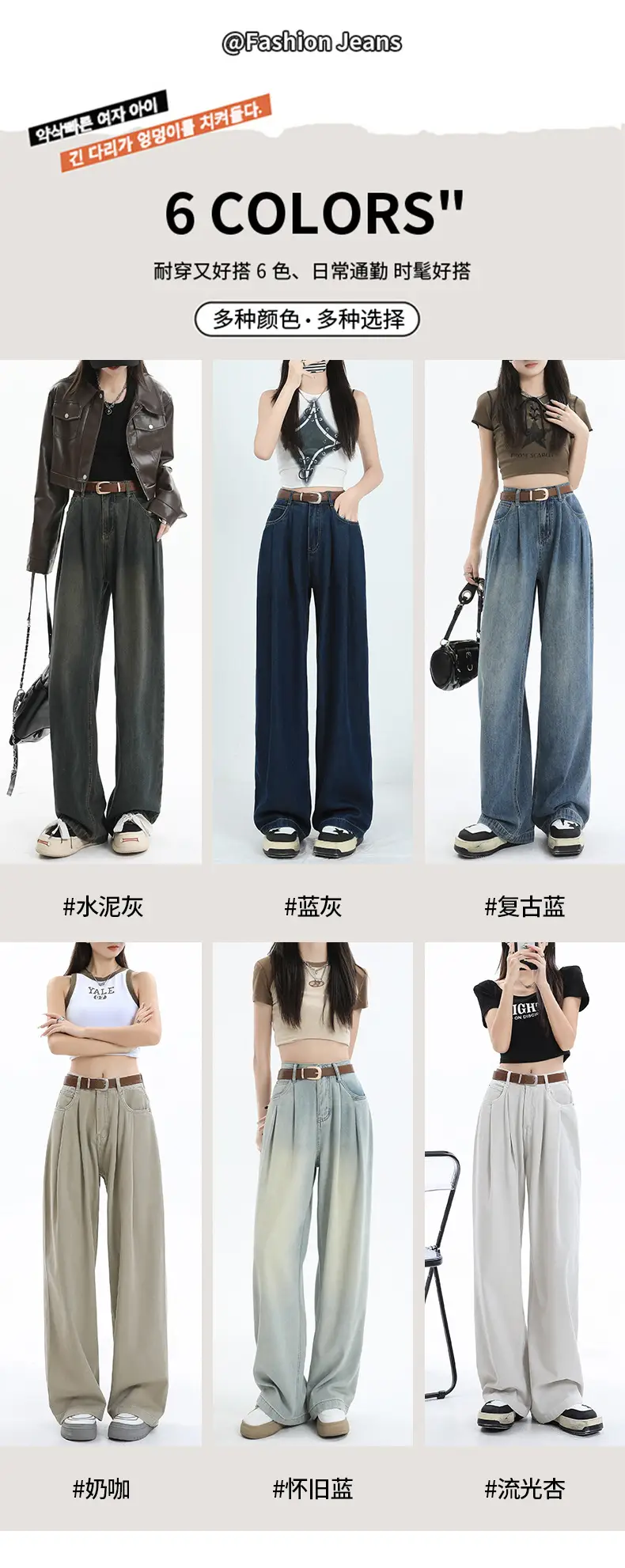 Women's Dark Blue Pleated Wide Leg Pants 2024 — feature 10