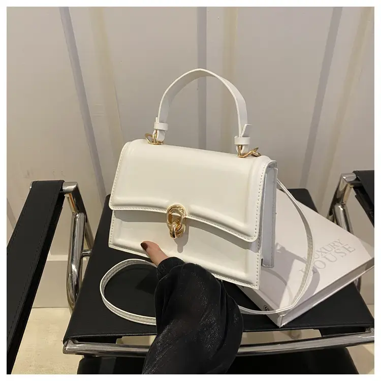 White Vintage High-end Shoulder Crossbody Bag Women 2024 - Image 2