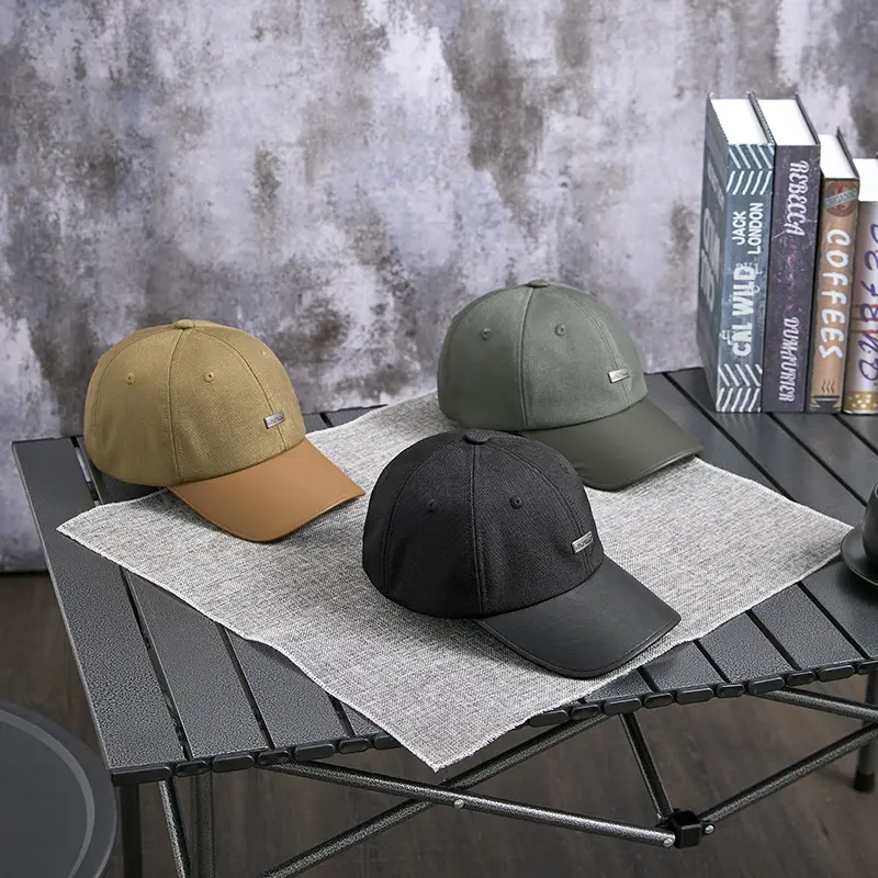 2025 New Autumn Retro Pu Peaked Hat Women's Literary Nostalgic Hat Personalized Niche British Style Baseball Cap Men - Image 6