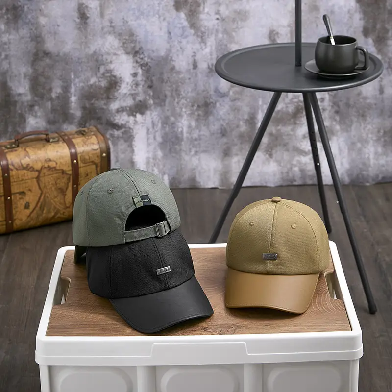 2025 New Autumn Retro Pu Peaked Hat Women's Literary Nostalgic Hat Personalized Niche British Style Baseball Cap Men - Image 7