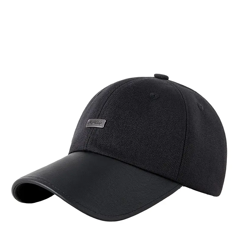 2025 New Autumn Retro Pu Peaked Hat Women's Literary Nostalgic Hat Personalized Niche British Style Baseball Cap Men - Image 8