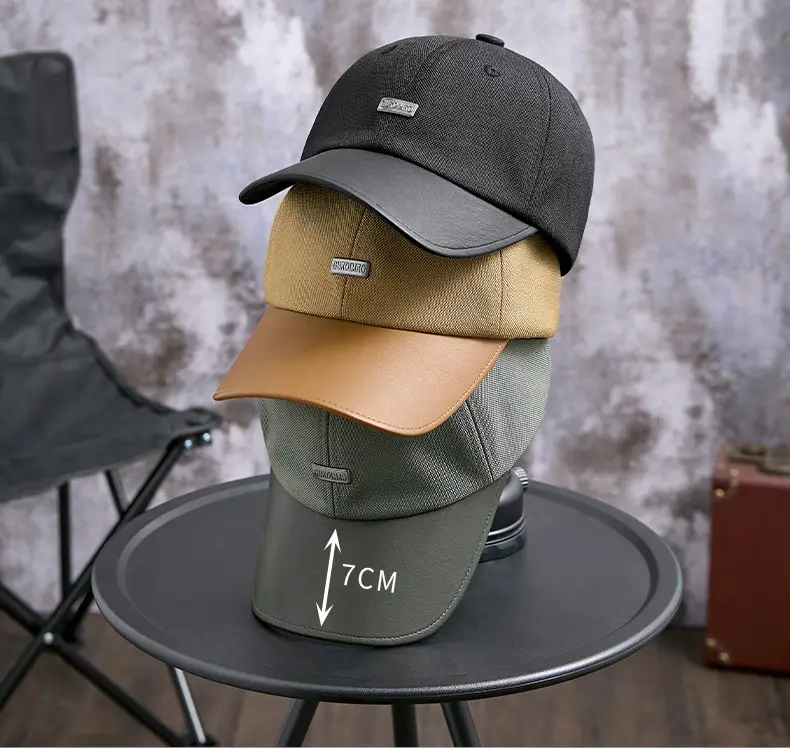 2025 New Autumn Retro Pu Peaked Hat Women's Literary Nostalgic Hat Personalized Niche British Style Baseball Cap Men — feature 15