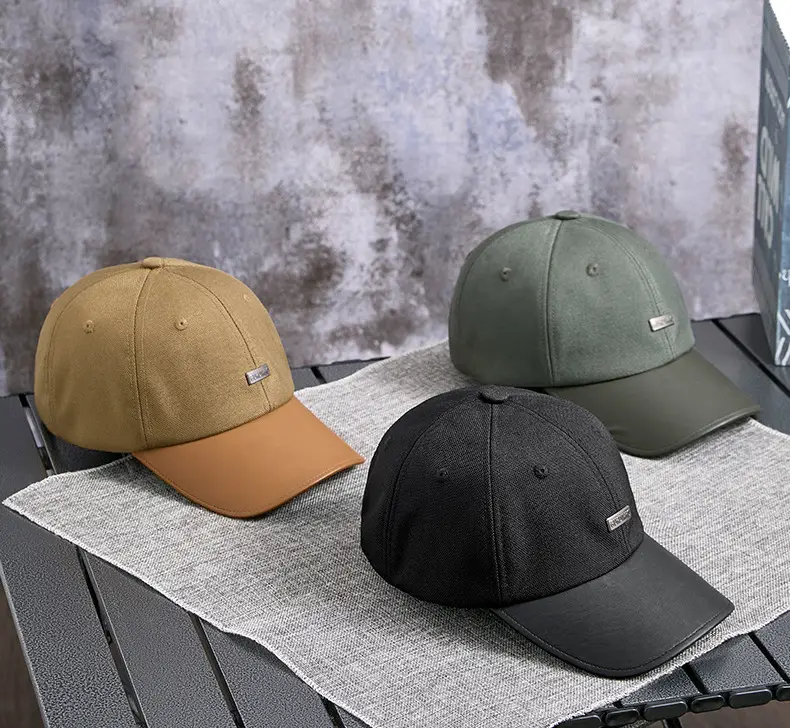 2025 New Autumn Retro Pu Peaked Hat Women's Literary Nostalgic Hat Personalized Niche British Style Baseball Cap Men — feature 7