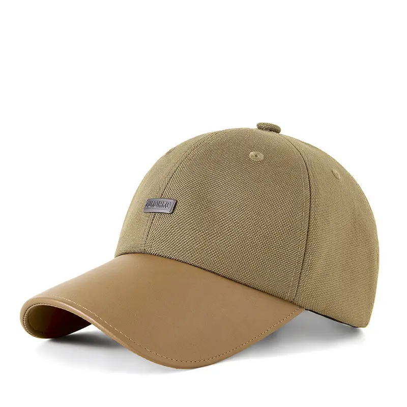 2025 New Autumn Retro Pu Peaked Hat Women's Literary Nostalgic Hat Personalized Niche British Style Baseball Cap Men - Image 3