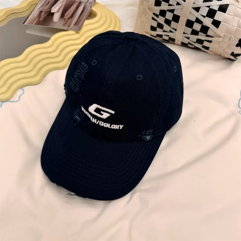 Men G-Branded Navy Baseball Cap with Embroidery - Image 6