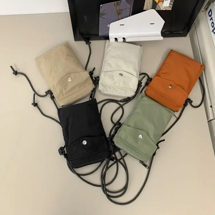 Japanese New Casual White Mobile Phone Bag for Men - Image 8