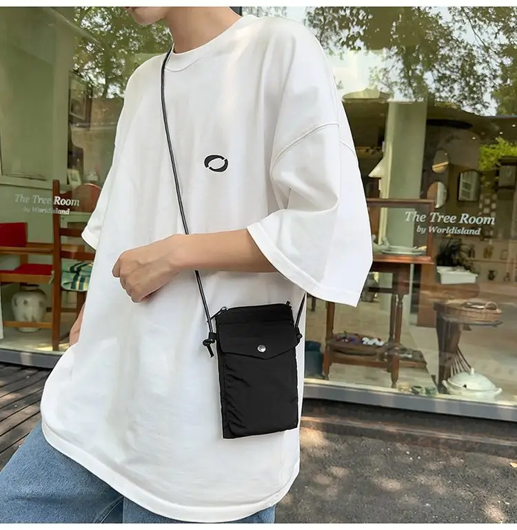 Japanese New Casual White Mobile Phone Bag for Men — feature 10