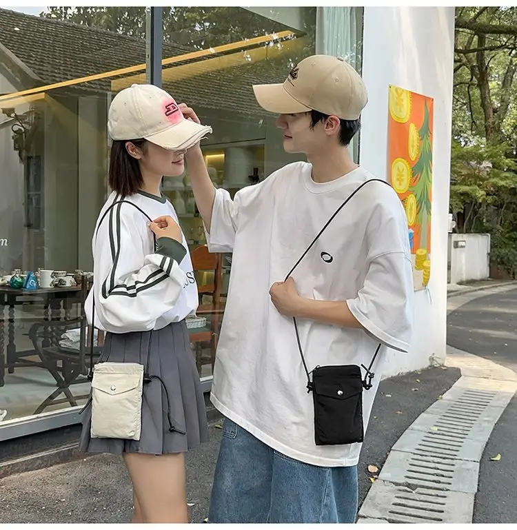 Japanese New Casual White Mobile Phone Bag for Men — feature 12