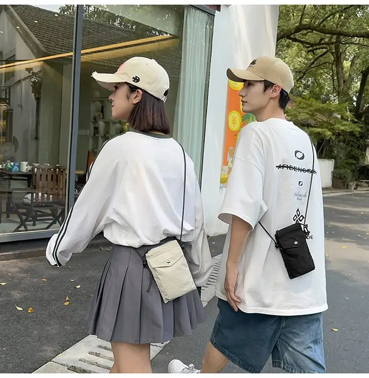 Japanese New Casual White Mobile Phone Bag for Men — feature 13