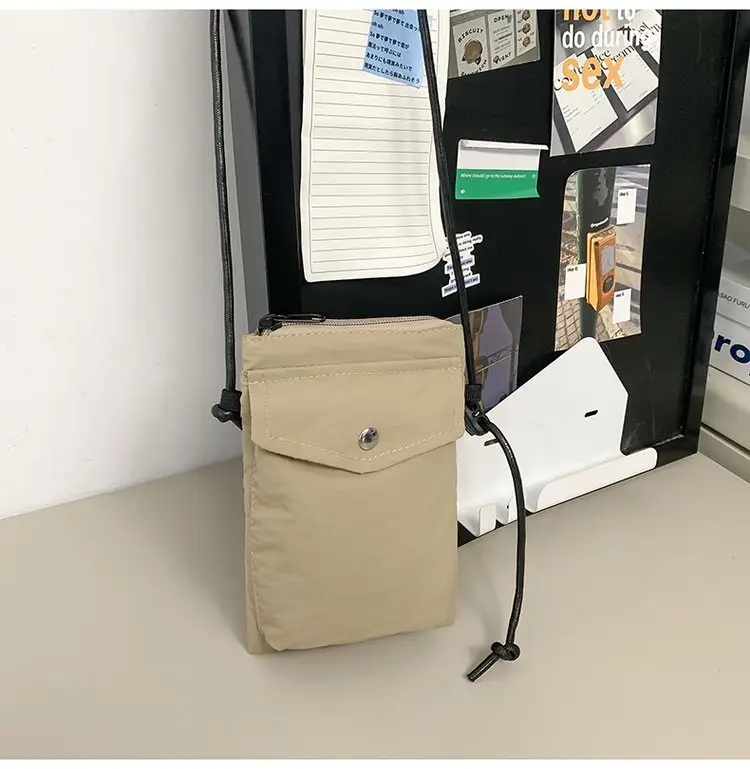 Japanese New Casual White Mobile Phone Bag for Men — feature 27