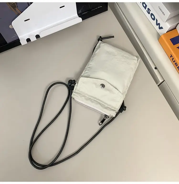 Japanese New Casual White Mobile Phone Bag for Men — feature 30