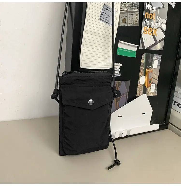 Japanese New Casual White Mobile Phone Bag for Men — feature 33