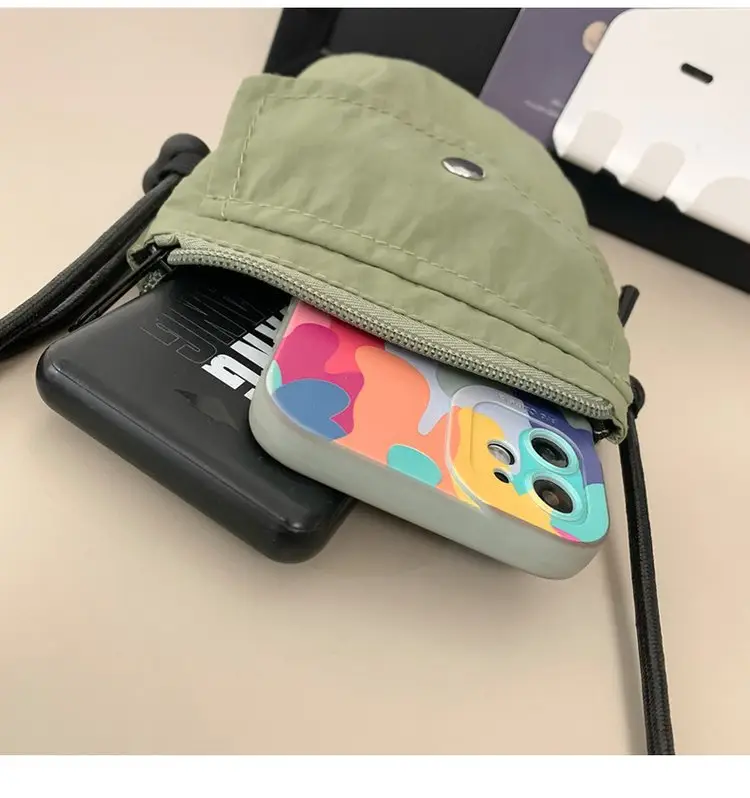 Japanese New Casual White Mobile Phone Bag for Men — feature 43
