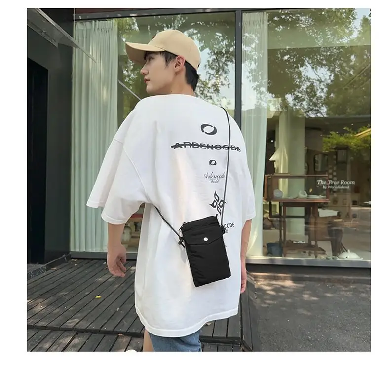 Japanese New Casual White Mobile Phone Bag for Men — feature 8