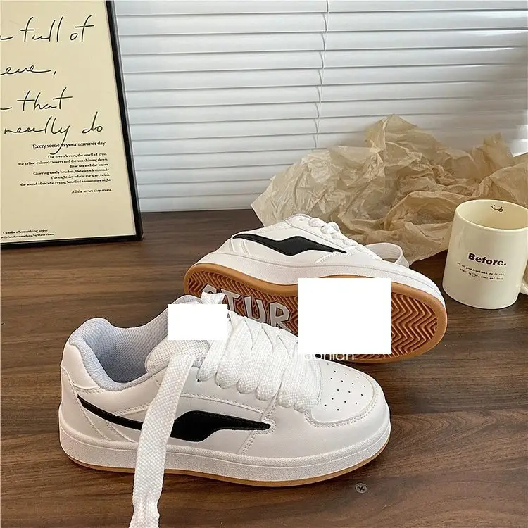 Women's Light Yellow Leather Casual Shoes 2024 - Image 5