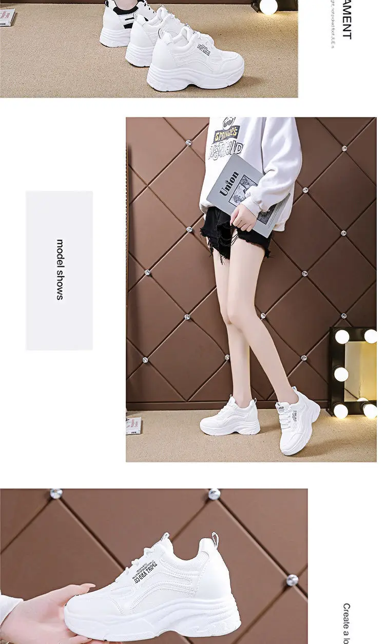 Women White Thick Sole Casual Shoes 2024 — feature 13