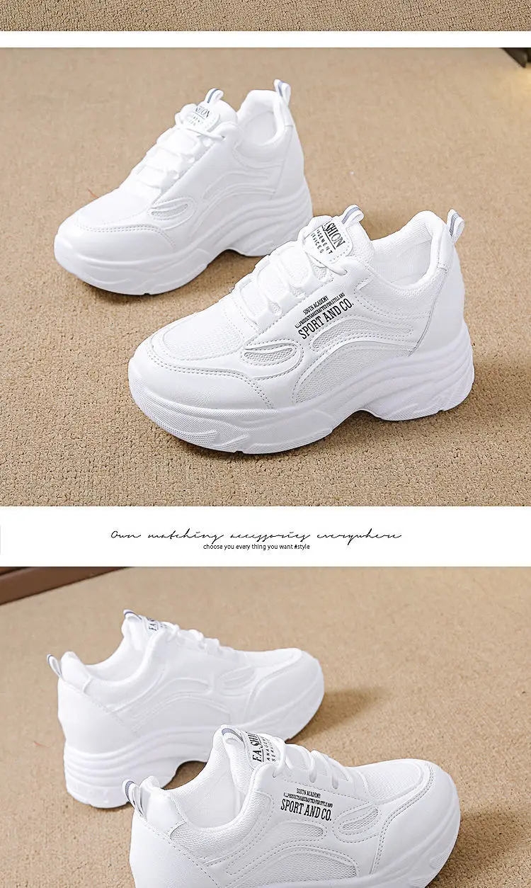 Women White Thick Sole Casual Shoes 2024 — feature 17