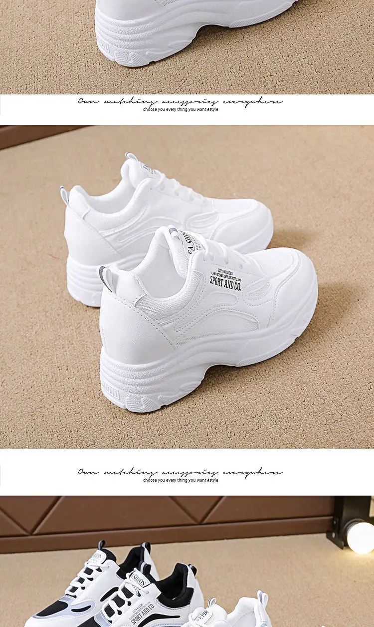 Women White Thick Sole Casual Shoes 2024 — feature 18