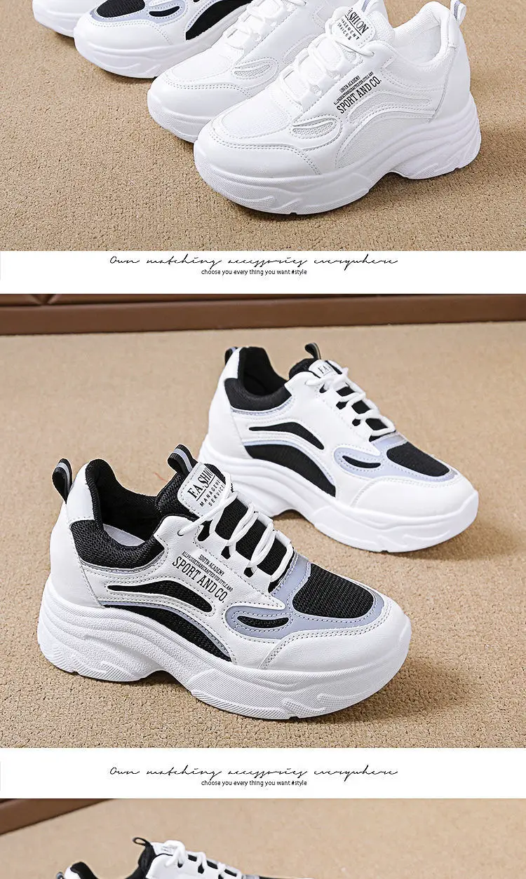 Women White Thick Sole Casual Shoes 2024 — feature 19