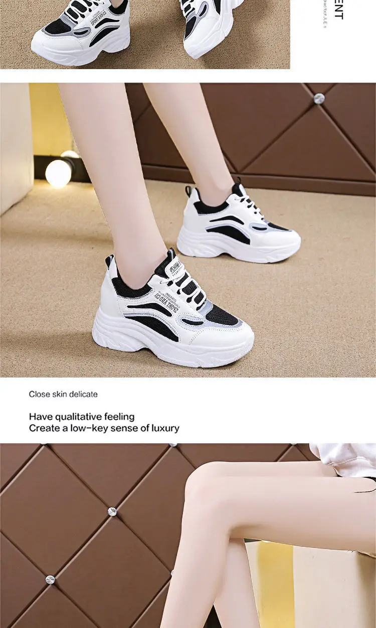 Women White Thick Sole Casual Shoes 2024 — feature 9
