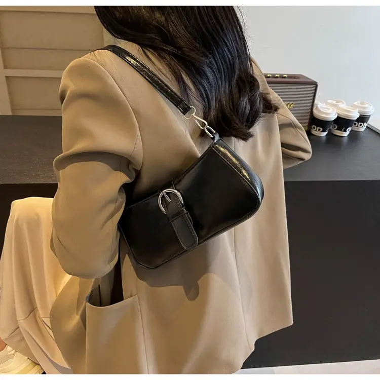 Women's Crossbody Bag Small Square Beige 2024 — feature 12