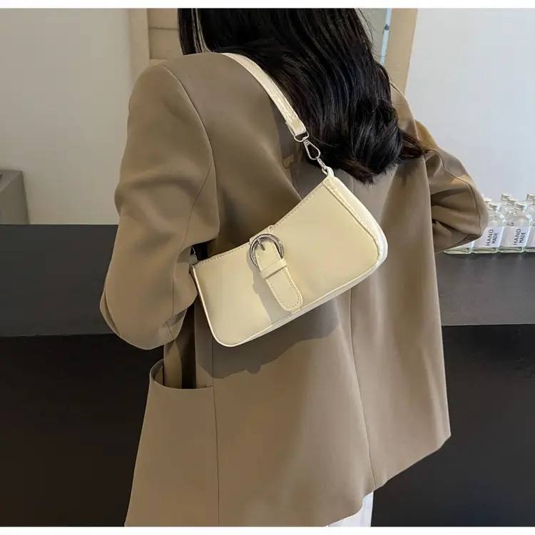 Women's Crossbody Bag Small Square Beige 2024 — feature 13