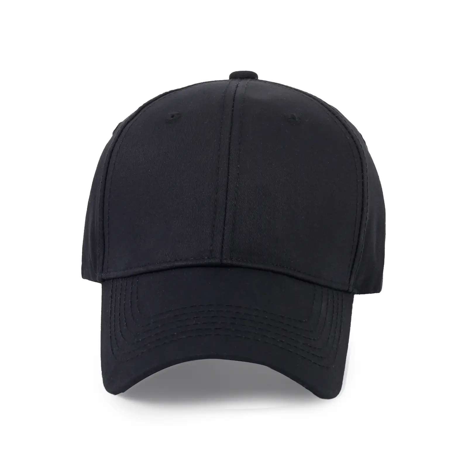 Men's Pure Cotton Black Baseball Cap