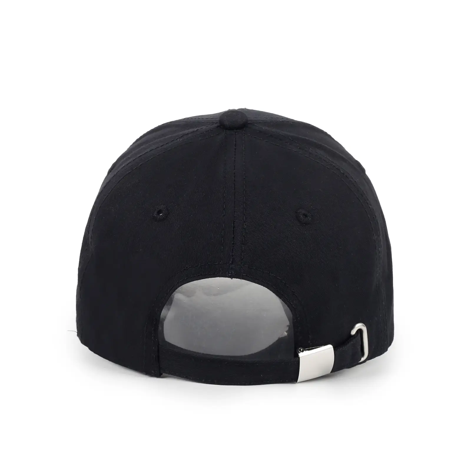 Men's Pure Cotton Black Baseball Cap — feature 11