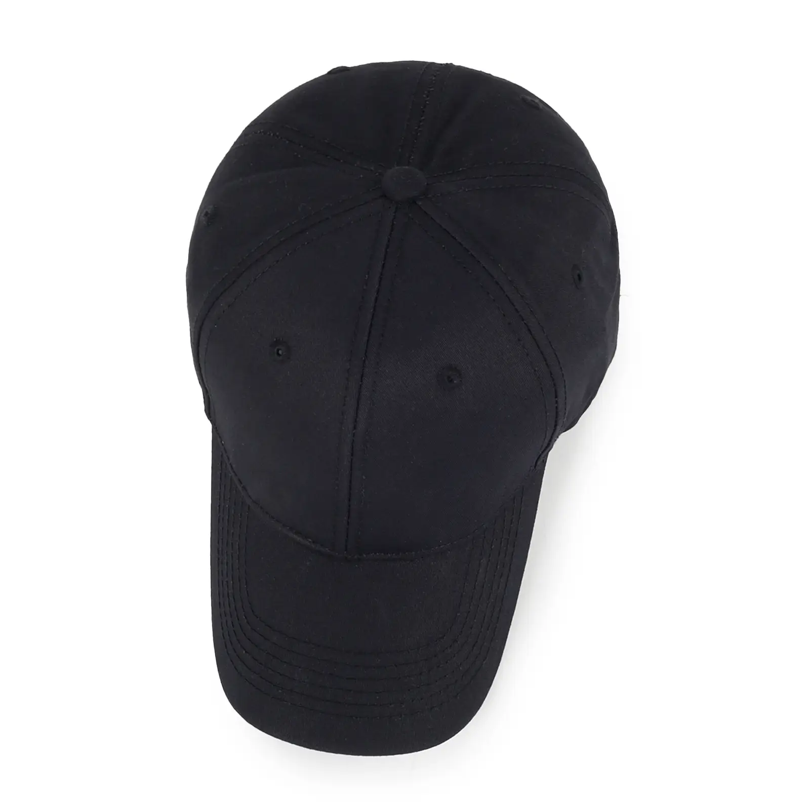 Men's Pure Cotton Black Baseball Cap — feature 8