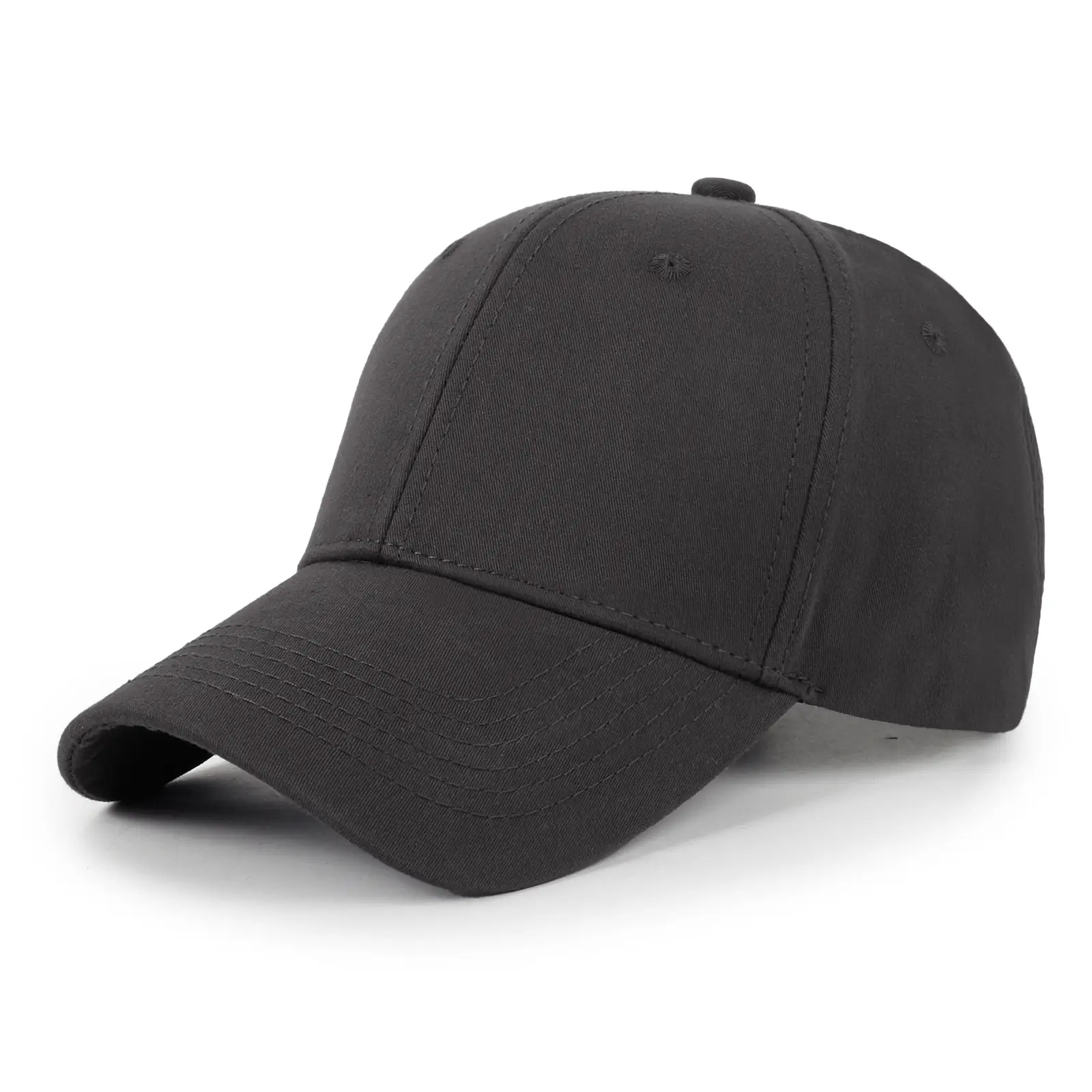 Men's Pure Cotton Black Baseball Cap