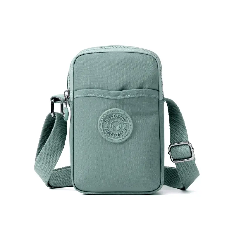 Women's Waterproof Nylon Mini Phone Bag Blue Shoulder Crossbody - Image 3