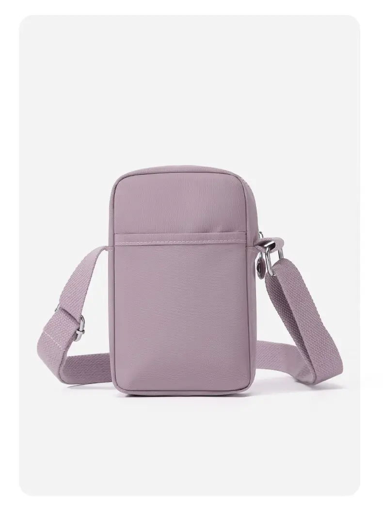 Women's Waterproof Nylon Mini Phone Bag Blue Shoulder Crossbody — feature 11