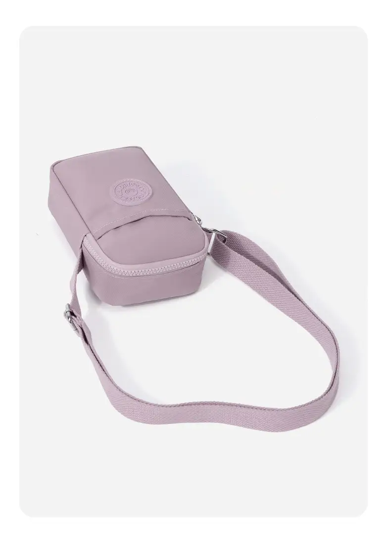 Women's Waterproof Nylon Mini Phone Bag Blue Shoulder Crossbody — feature 12