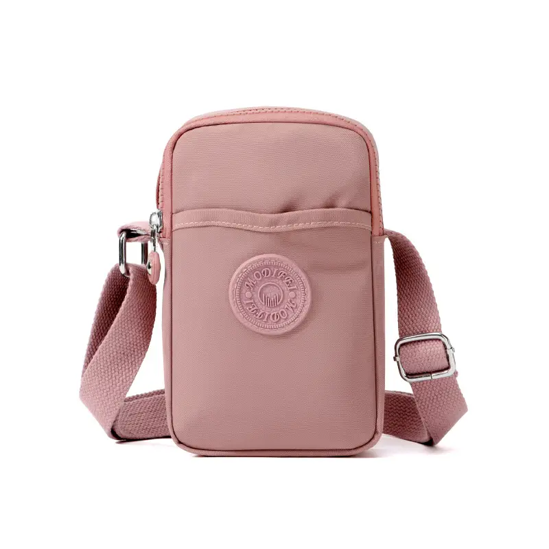 Women's Waterproof Nylon Mini Phone Bag Blue Shoulder Crossbody - Image 4