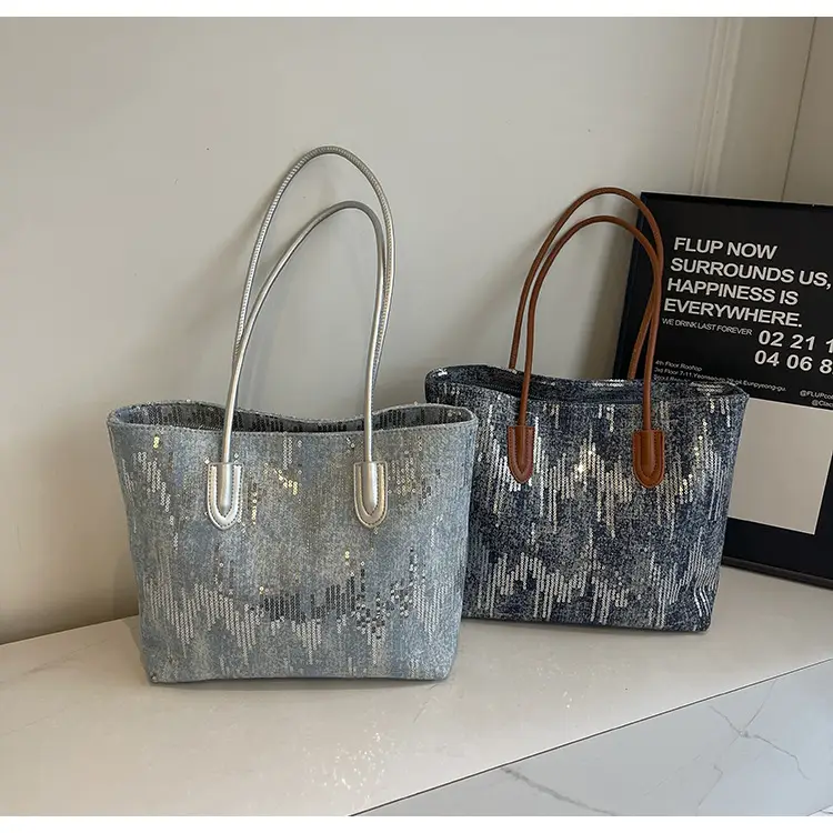 Women's Sparkly Silver Shoulder Bag 2024 New — feature 15