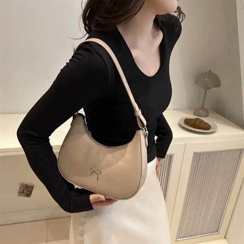 Women's Silver Bow Bag Shoulder Crossbody 2026 - Image 4