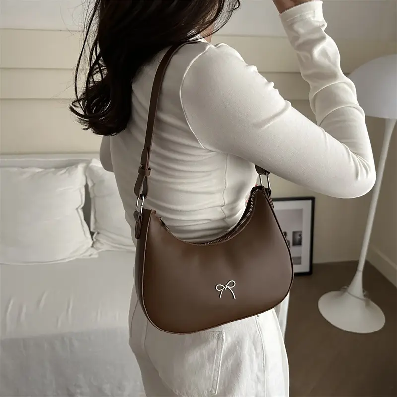Women's Silver Bow Bag Shoulder Crossbody 2026 - Image 5