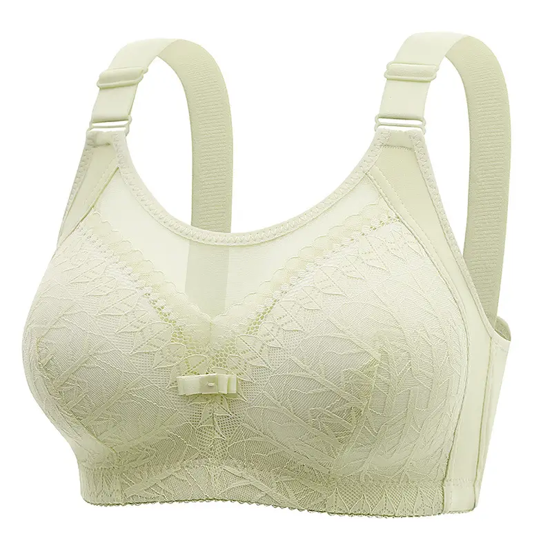 A generation of plus size thin accessory breast without steel ring bra chest pull-up anti-light bra back underwear