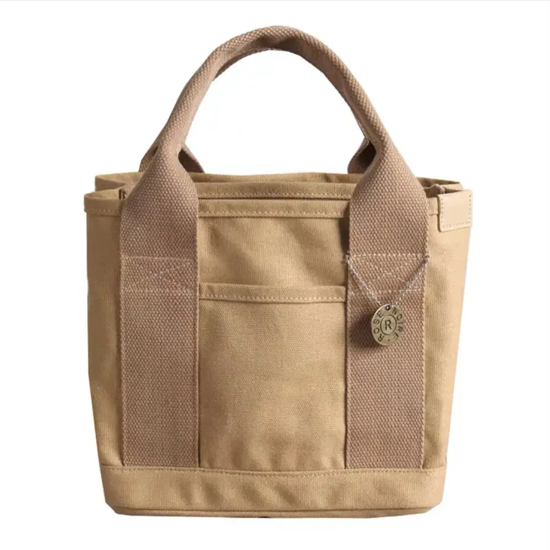 Women Canvas Tan Tote Bag 2023 New Fashion — feature 4