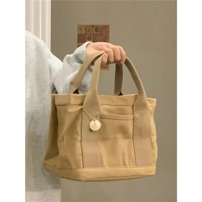Women Canvas Tan Tote Bag 2023 New Fashion — feature 5