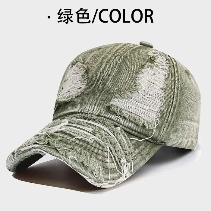Vintage Washed Denim Cap for Men Los Angeles 19-20 - Image 4