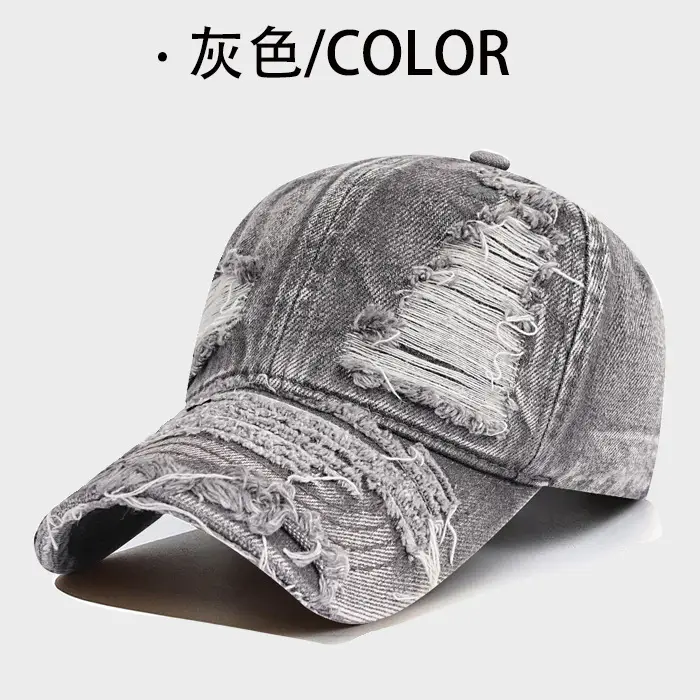 Vintage Washed Denim Cap for Men Los Angeles 19-20 - Image 5