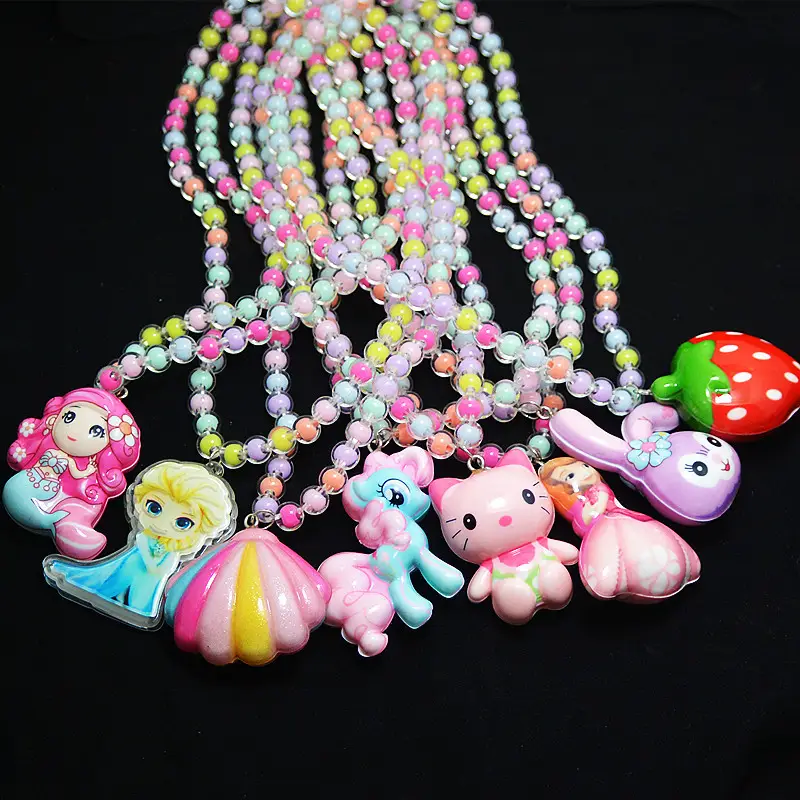 Sanrio Little Girl Color Beaded Necklace Bracelet - Image 29