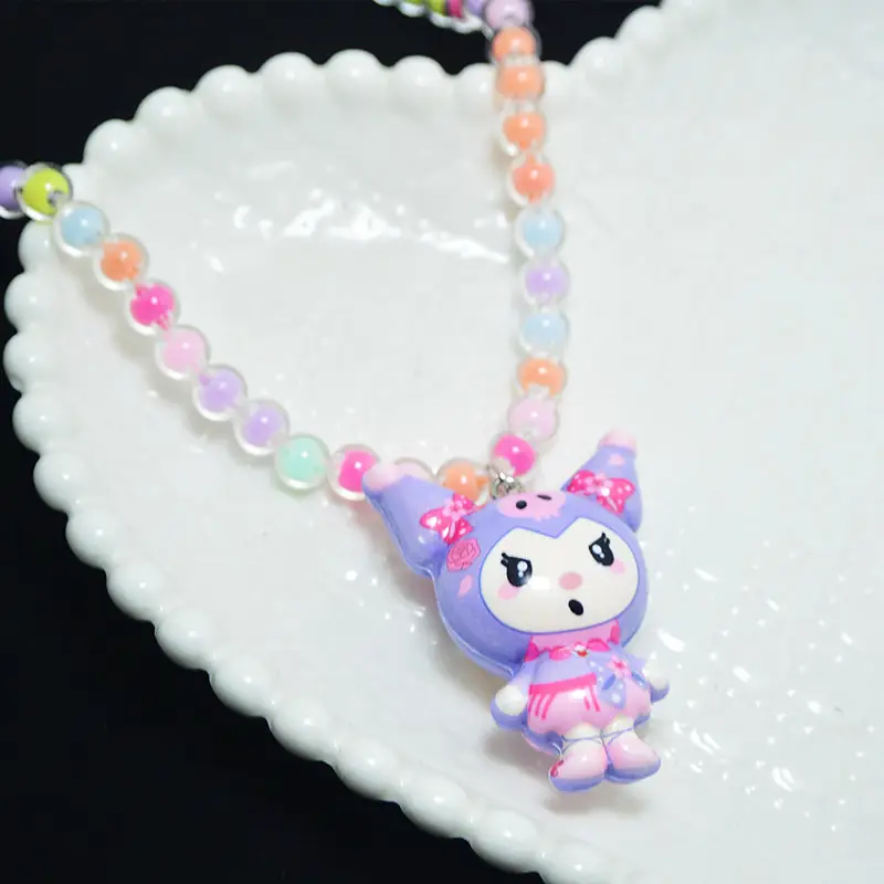 Sanrio Little Girl Color Beaded Necklace Bracelet - Image 10