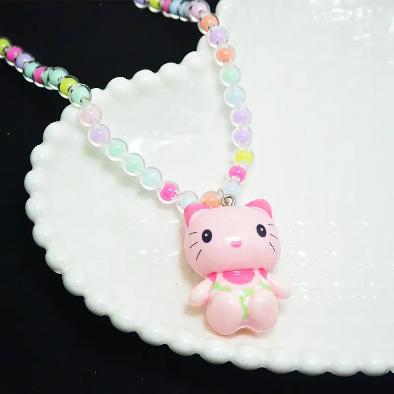 Sanrio Little Girl Color Beaded Necklace Bracelet - Image 11