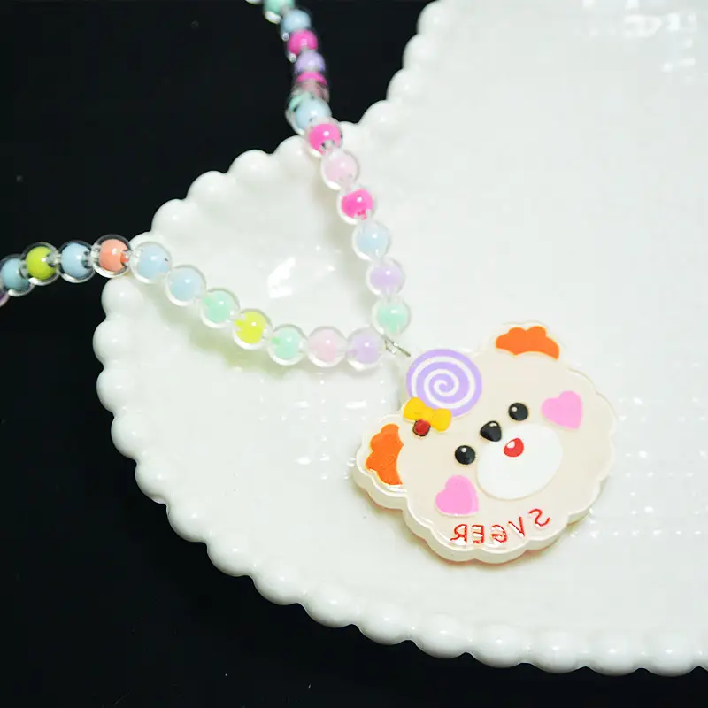 Sanrio Little Girl Color Beaded Necklace Bracelet - Image 15